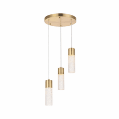 Elegant Constellation 3-LT LED Pendant - Gold - 5200D12G