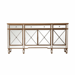 Elegant Contempo 72" Mirrored Credenza - Gold - MF6-2111GC