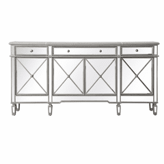 Elegant Contempo 72" Mirrored Credenza - Silver - MF6-2111SC