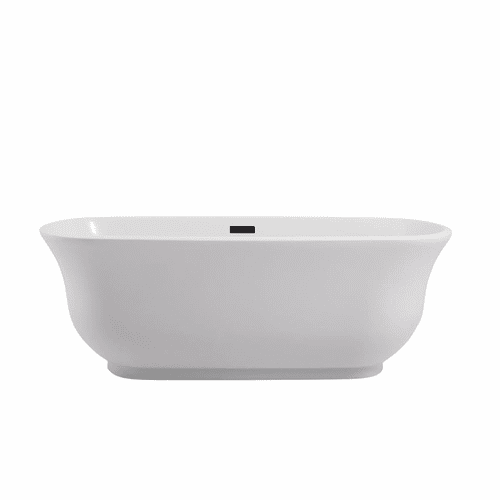 Elegant Coralie 67" Soaking Bathtub - Glossy White - BT10267GW