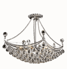 Elegant Corona 6-LT Chrome Chandelier Clear Royal Cut Crystal - V9800D24C/RC Elegant Corona 6-LT Chrome Chandelier Clear Royal Cut Crystal - V9800D24C/RC