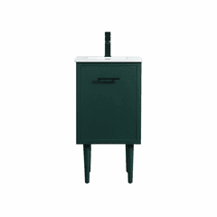 Elegant Cyrus 18" Single Bathroom Vanity - Green - VF48018MGN