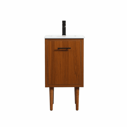 Elegant Cyrus 18" Single Bathroom Vanity - Teak - VF48018MTK