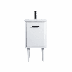 Elegant Cyrus 18" Single Bathroom Vanity - White - VF48018MWH