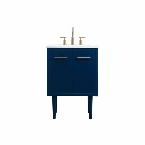 Elegant Cyrus 24" Single Bathroom Vanity - Blue - VF48024MBL