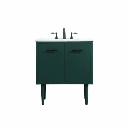 Elegant Cyrus 30" Single Bathroom Vanity - Green - VF48030MGN