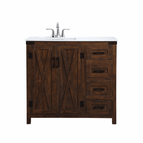 Elegant Dean 36" Single Bathroom Vanity - Espresso - VF90236EX