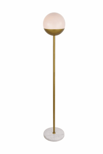 Elegant Eclipse 1-LT Brass Floor Lamp - LD6150BR
