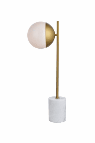 Elegant Eclipse 1-LT Brass Table Lamp - LD6108BR