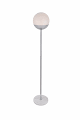 Elegant Eclipse 1-LT Chrome Floor Lamp - LD6148C