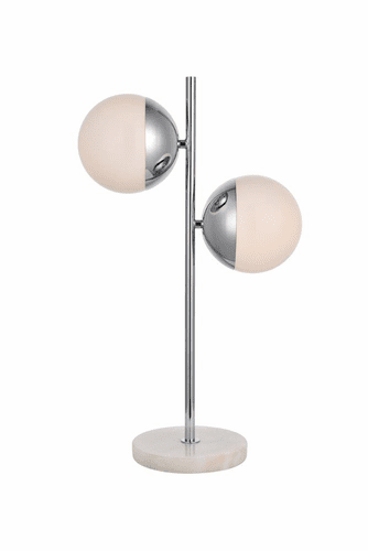 Elegant Eclipse 2-LT Chrome Table Lamp - LD6154C