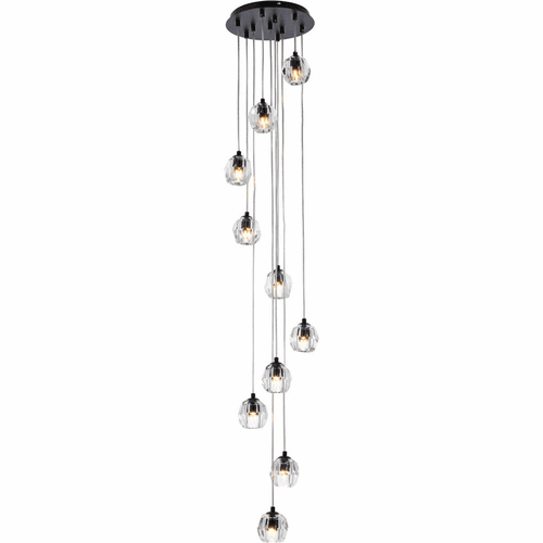 Elegant Eren 10-LT Pendant - Black - 3505G11BK