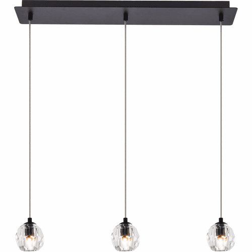Elegant Eren 3-LT Pendant - Black - 3505D28BK