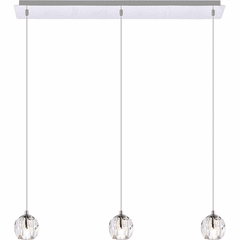 Elegant Eren 3-LT Pendant - Chrome - 3505D28C