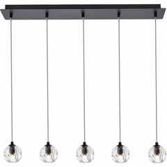 Elegant Eren 5-LT Pendant - Black - 3505D32BK