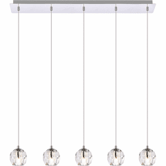 Elegant Eren 5-LT Pendant - Chrome - 3505D32C