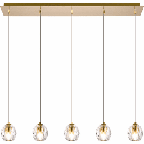 Elegant Eren 5-LT Pendant - Gold - 3505D32G