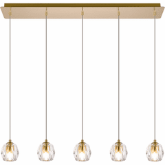 Elegant Eren 5-LT Pendant - Gold - 3505D32G