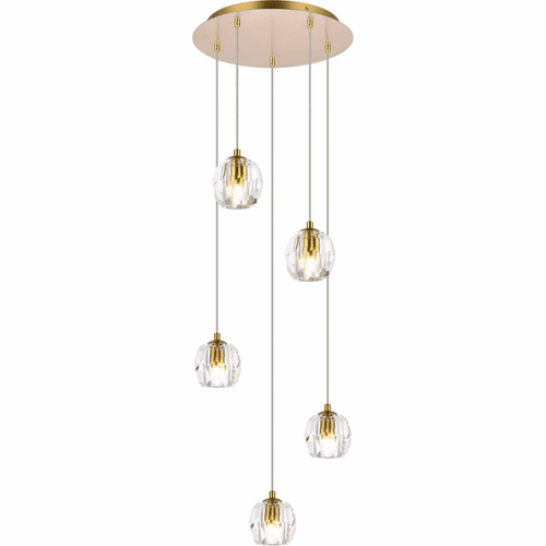 Elegant Eren 5-LT Pendant - Gold - 3505G12G