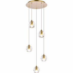Elegant Eren 5-LT Pendant - Gold - 3505G12G