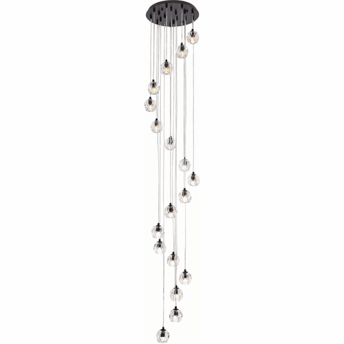 Elegant Eren 8-LT Pendant - Black - 3505G15BK