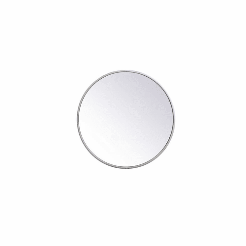 Elegant Eternity Metal Frame Round Mirror 18" - Silver - MR4818S
