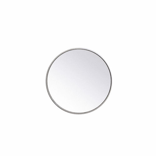 Elegant Eternity Metal Frame Round Mirror 21" - Silver - MR4821S