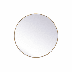 Elegant Eternity Metal Frame Round Mirror 45" - Brass - MR4845BR