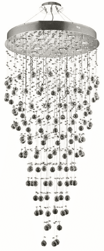 Elegant Galaxy 13-LT Chrome Chandelier Clear Royal Cut Crystal - V2006G28C/RC