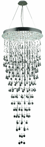 Elegant Galaxy 16-LT Chrome Chandelier Clear Royal Cut Crystal - V2006G30C/RC