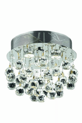 Elegant Galaxy 3-LT Chrome Flush Mount Clear Royal Cut Crystal - V2006F13C/RC