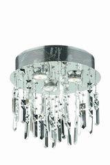 Elegant Galaxy 3-LT Chrome Flush Mount Clear Royal Cut Crystal - V2006F13SC/RC