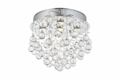 Elegant Galaxy 5-LT Chrome Flush Mount Clear Royal Cut Crystal - V2006F16C/RC