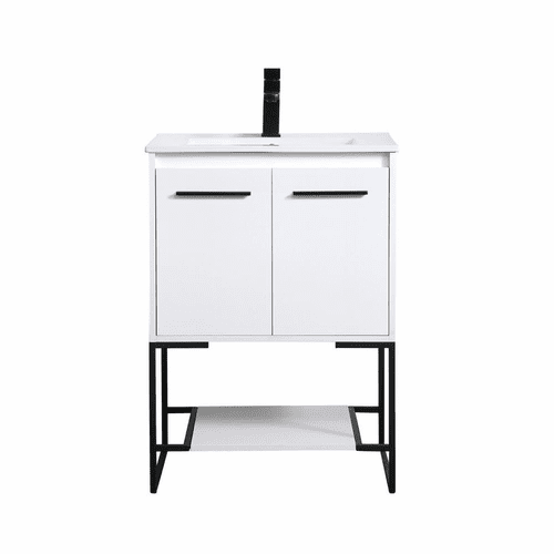Elegant Gerard 24" Single Bathroom Vanity - White - VF42024WH
