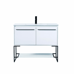 Elegant Gerard 40" Single Bathroom Vanity - White - VF42040WH