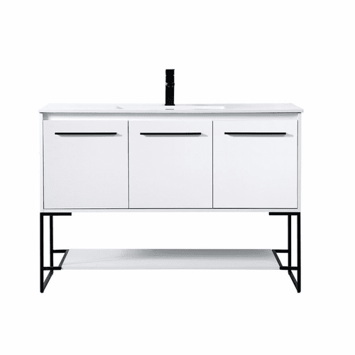 Elegant Gerard 48" Single Bathroom Vanity - White - VF42048WH