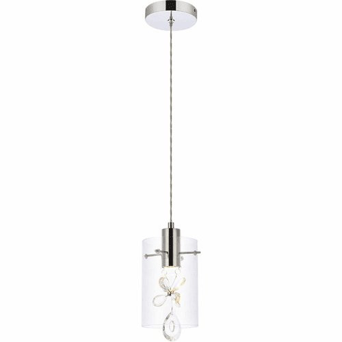 Elegant Hana 1-LT Pendant - Chrome - 5202D6C