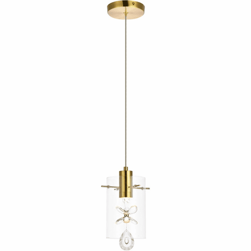 Elegant Hana 1-LT Pendant - Gold - 5202D6G