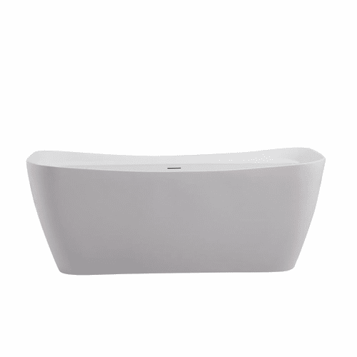 Elegant Harrieta 67" Soaking Bathtub - Glossy White - BT10467GW