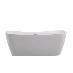 Elegant Harrieta 67" Soaking Bathtub - Glossy White - BT10467GW