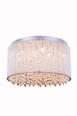 Elegant Influx 10-LT Chrome Flush Mount Clear Royal Cut Crystal - V2092F16C/RC Elegant Influx 10-LT Chrome Flush Mount Clear Royal Cut Crystal - V2092F16C/RC