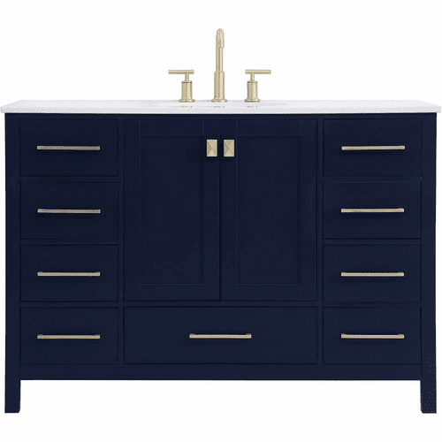 Elegant Irene 48" Single Bathroom Vanity - Blue - VF18848BL