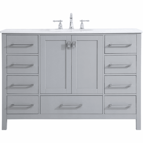 Elegant Irene 48" Single Bathroom Vanity - Gray - VF18848GR