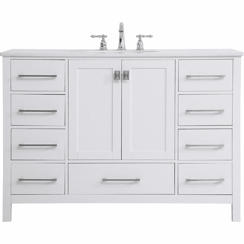 Elegant Irene 48" Single Bathroom Vanity - White - VF18848WH