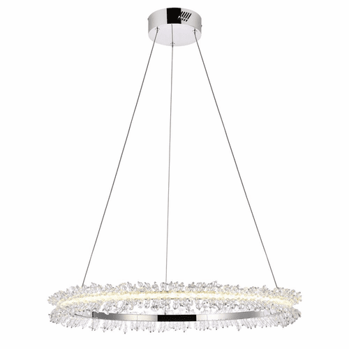 Elegant Laurel  LED 26" Pendant - Chrome - 3506D26C