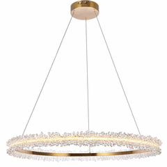 Elegant Laurel  LED 34" Pendant - Gold - 3506D34G