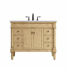 Elegant Lexington 42" Single Bathroom Vanity - Antique Beige - VF13042AB