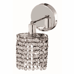 Elegant Lighting Mini 1LT Chrome Wall Sconce - 1281W-R-R-CL/SS