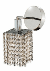 Elegant Lighting Mini 1LT Chrome Wall Sconce - 1281W-R-S-CL/SA