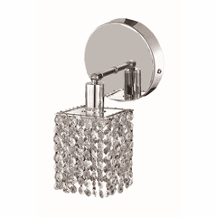 Elegant Lighting Mini 1LT Chrome Wall Sconce - 1281W-R-S-CL/SS
